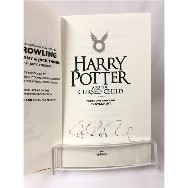 Harry Potter JK Signed Cursed Child Book