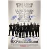 Image 1 : Expendable Poster Sylvester Stallone Bruce Willis Mickey Rourke Autographed Signed
