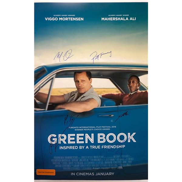 Green Book Poster Viggo Mortensen Autographed Signed