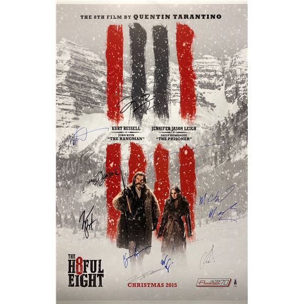 Hateful 8 Poster Kurt Russell Tim Roth Autographed Signed