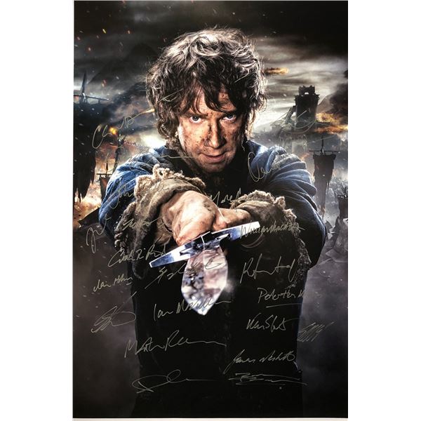 Hobbit Poster Ian McKellen Martin Freeman Autographed Signed