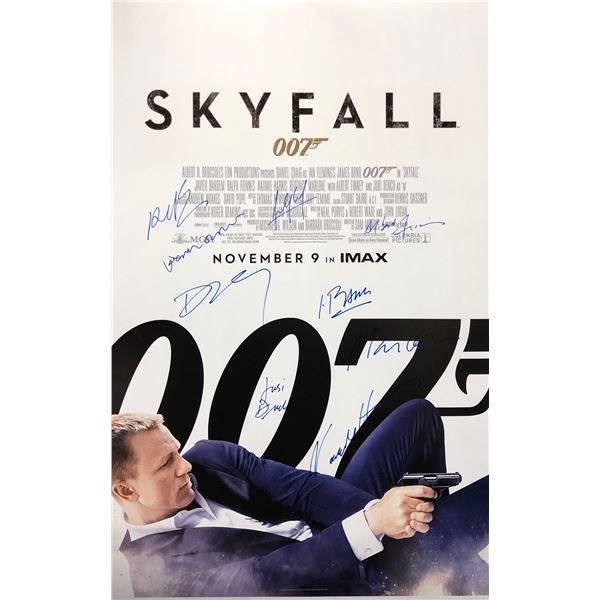 007 Skyfall Poster Daniel Craig Autographed Signed