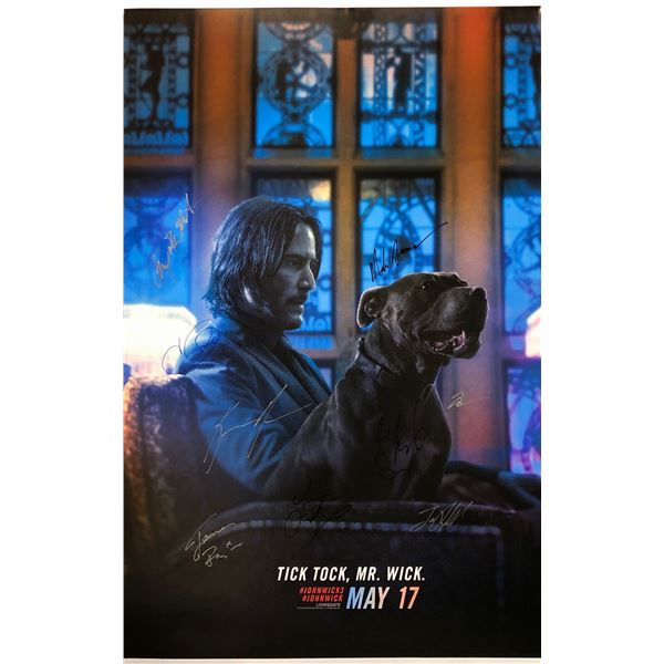 John Wick 3 Poster Keanu Reeves Autographed Signed