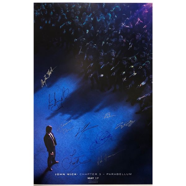 John Wick 3 Poster Keanu Reeves Autographed Signed