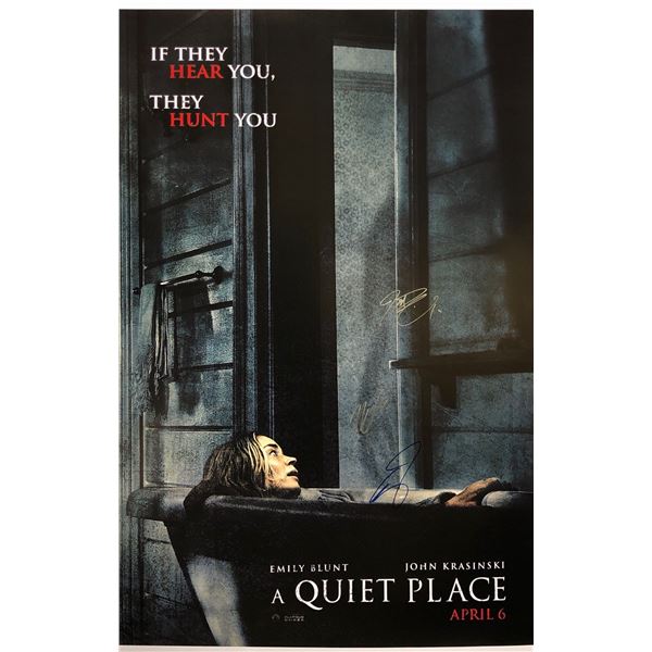 Quiet Place Emily Blunt Poster Autographed Signed