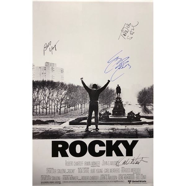 Rocky Sylvester Stallone Poster Autographed Signed