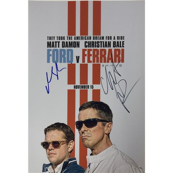 Ford V Ferrari Photo Christian Bale Autographed Signed
