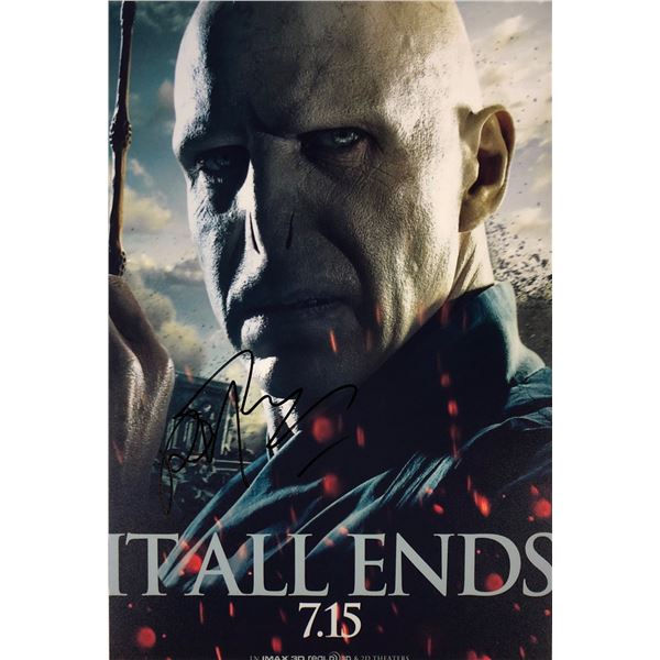 Harry Potter Photo Ralph Fiennes Autographed Signed