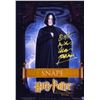 Image 1 : Harry Potter Photo Alan Rickman Autographed Signed