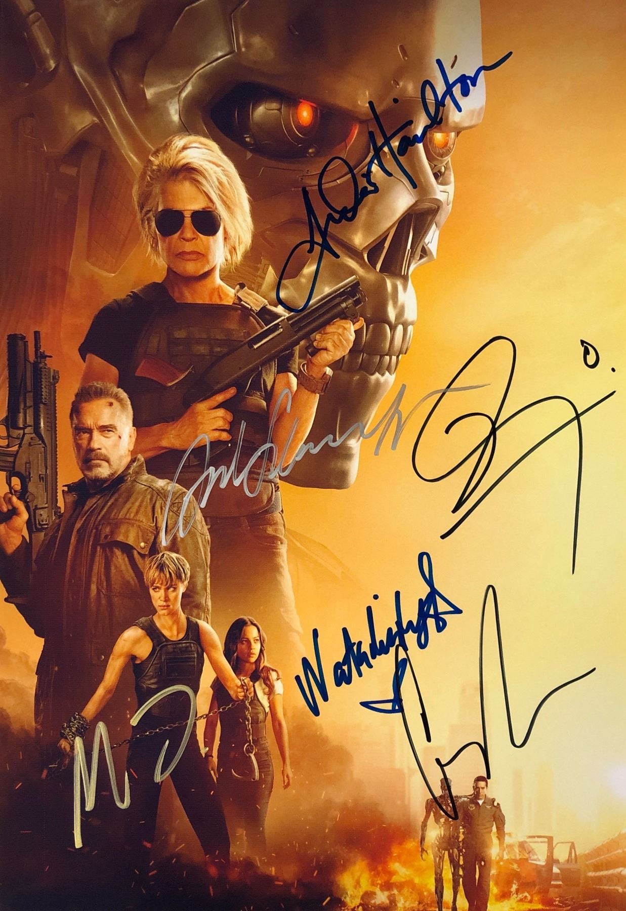 Terminator Dark Fate Photo Arnold Schwarzenegger Linda Hamilton ...