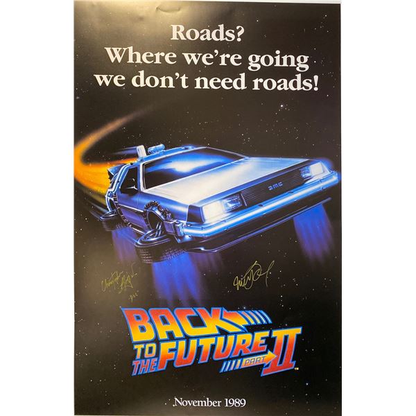 Autograph Back to the Future 2 Poster