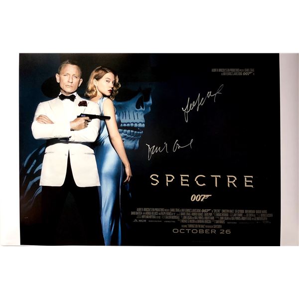 Daniel Craig Autograph James Bond 007 Spector Poster