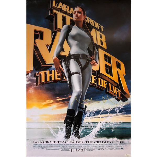 Angelina Jolie Autograph Tomb Raider Poster