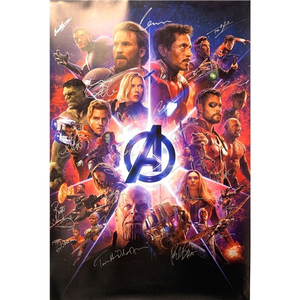 Autograph Avengers Infinity wARPoster