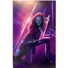 Image 1 : Autograph Avengers Endgame Zoe Saldana Poster