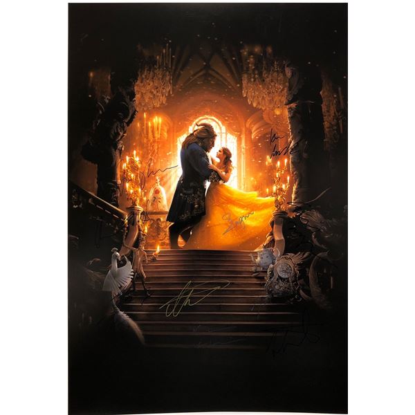 Beauty and the Beast Poster Emma Watson Autographed Autograph