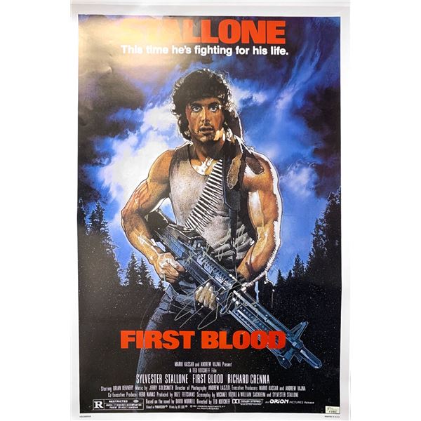 Autograph Rambo First Blood Poster