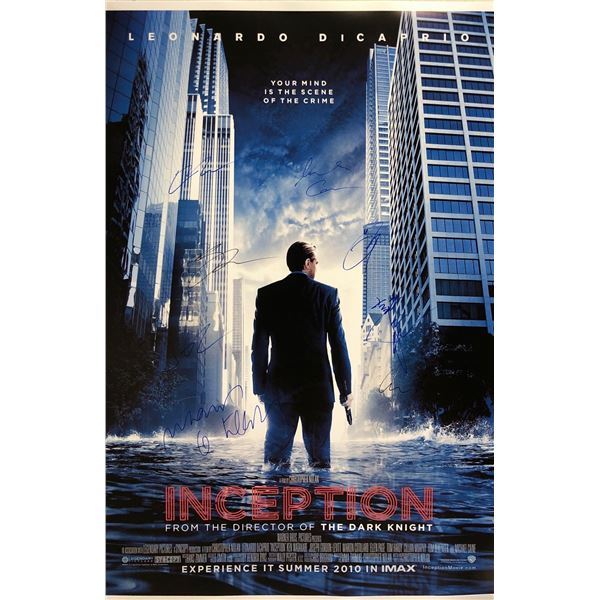 Signed Inception Leonardo DiCaprio Poster