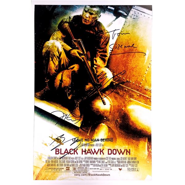 Ewan Mcgregor Autograph Signed Black Hawk Down Poster