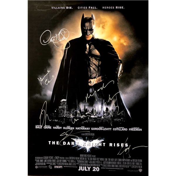 Autograph Signed Dark Knight Rises Poster