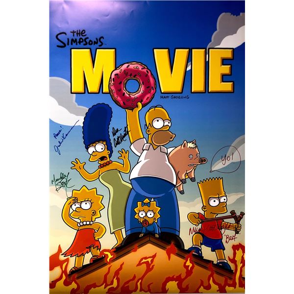 Autograph Signed Simpsons Movie Poster