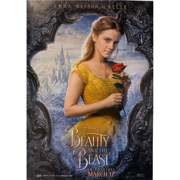 Emma Watson Autograph Signed Beauty & the Beast Poster