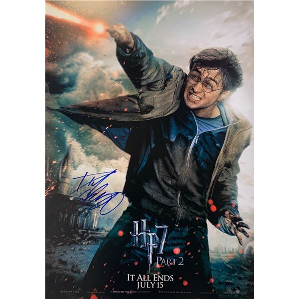 Daniel Radcliffe Autograph Signed Harry Potter Poster