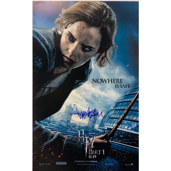 Emma Watson Autograph Signed Harry Potter Poster