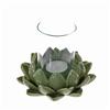Image 1 : Handcrafted Ceramic Lotus Candle Holder (CLB-303)