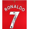 Image 2 : CHRISTIANO RONALDO SIGNED AND CUSTOM FRAMED MANCHESTER UNITED SOCCER JERSEY (BECKETT COA)