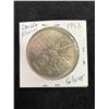 Image 1 : 1953 BRITISH DOUBLE FLORIN 5 SHILLING .500 SILVER