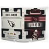 Image 2 : 2018 PANINI PLAYBOOK DAVID JOHNSON JERSEY AUTO BOOKLET (1/10)