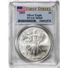 Image 2 : 2002 $1 American Silver Eagle Coin PCGS MS69 First Strike