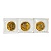 Image 1 : Lot of (3) Sealed 1999 Canadian $5 Maple Leaf Gold Coins