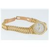 Image 8 : Rolex Ladies 18KT Yellow Gold White Diamond President Wristwatch