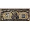 Image 1 : 1899 $5 Indian Chief Silver Certificate Note