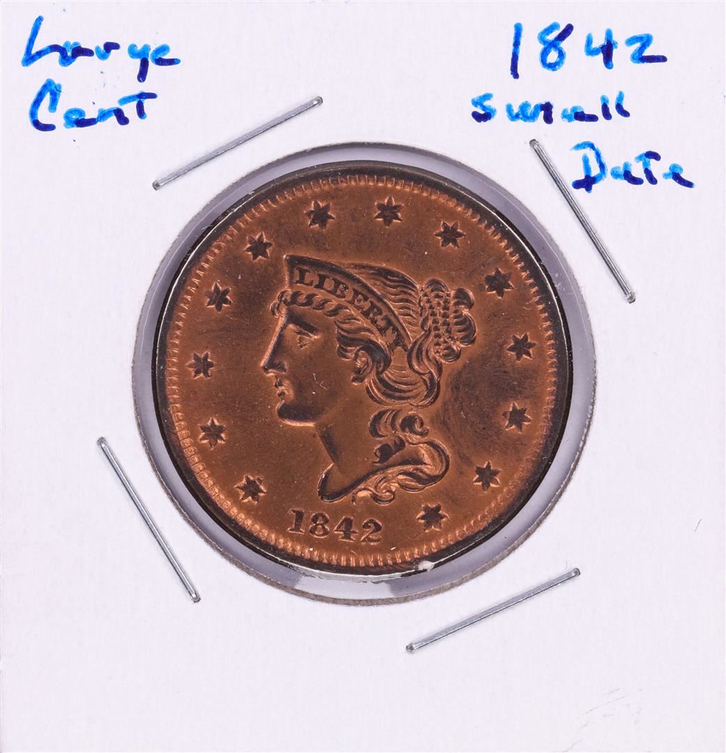 1842 Small Date Large Cent Coin