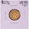 Image 1 : 1878-S $2 1/2 Liberty Head Quarter Eagle Gold Coin