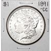 Image 1 : 1891-CC $1 Morgan Silver Dollar Coin