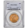 1897 $10 Liberty Head Eagle Gold Coin PCGS MS62