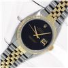 Image 2 : Rolex Men's Two Tone Diamond Black Onyx Datejust Wristwatch