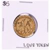 1891 $5 Liberty Head Half Eagle Love Token Coin Pin