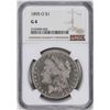 Image 1 : 1895-O $1 Morgan Silver Dollar Coin NGC G4