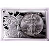 1997 $1 American Silver Eagle Coin & 2oz Silver Bar Set