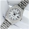 Image 2 : Rolex Ladies Stainless Steel White Diamond Datejust Wristwatch