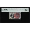 1863 Fourth Issue 10 Cents Fractional Currency Note Fr.1261 PMG Ch. Uncirculated 63