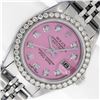 Rolex Ladies Stainless Steel Diamond Datejust Wristwatch