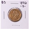 1896-S $5 Liberty Head Half Eagle Gold Coin