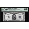 Image 1 : 1934D $5 Silver Certificate Note Fr.1654Wi PMG Choice Uncirculated 64EPQ