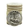 Image 1 : Roll of (20) Brilliant Uncirculated 1957 Franklin Half Dollar Coins